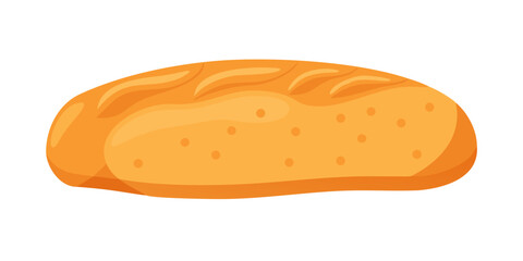 Freshly baked artisan bread slice with golden crust