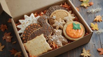 A box of sweets given out on Thanksgiving Day