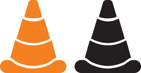  unique Construction barrier cone icon silhouette