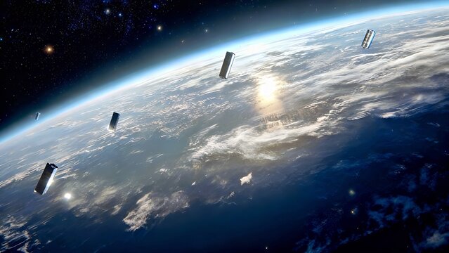 Orbital Array: Satellite Constellation in Earth's Stratosphere