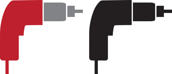 Electric drill silhouette icon