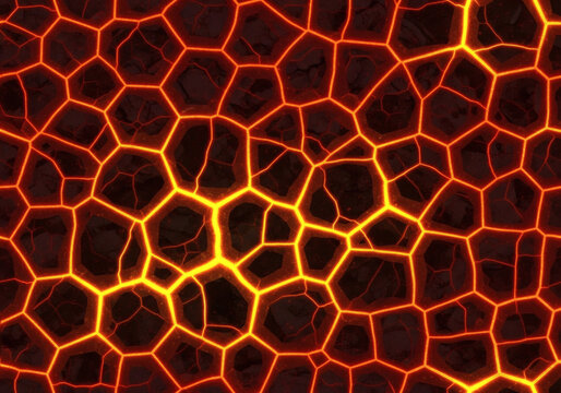 Texture incandescente magma