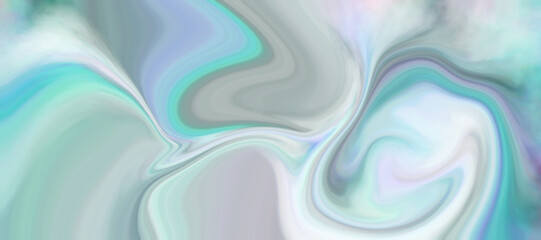 Abstract image featuring swirling, fluid patterns in shades of gray, white, teal, and lilac