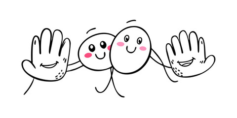 Pink Circles Floating With Transparent Background abstract