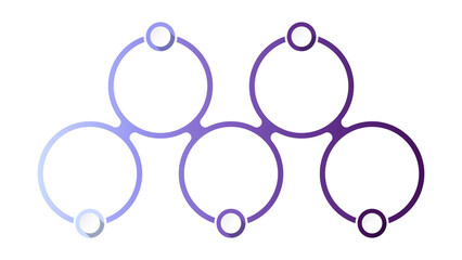 Infographic 05 steps for presentation.