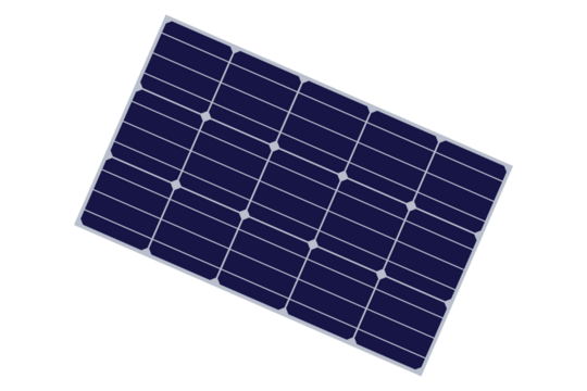 Modern photovoltaic solar panel captures sunlight for sustainable energy generation, representing a clean and eco-friendly power source for a greener future