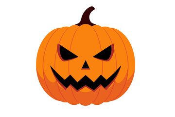 Fototapeta premium Spooky Halloween Pumpkin Vector Graphic for Festive Designs