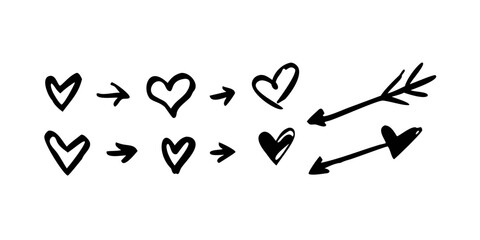 Hand Drawn Vector Arrows Collection symbol