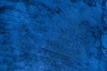 Old wall pattern texture cement blue dark abstract  blue color design are light with black gradient background.