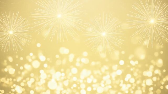 Golden Bokeh Lights Festive Background for Celebrations and Events.