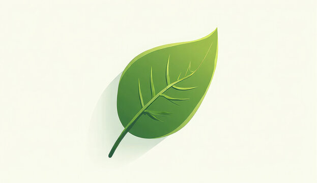 Fresh green leaf symbolizes growth, nature, and eco-friendly practices worldwide