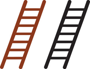  Ladder icon silhouette