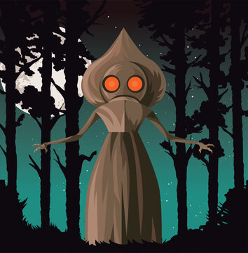 flatwoods monster cryptid with spade head