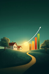 Realistic book cover illustration featuring a deep teal and emerald gradient background with soft lighting. A subtle dark-toned landscape at the bottom includes a curved golden path leading towards li