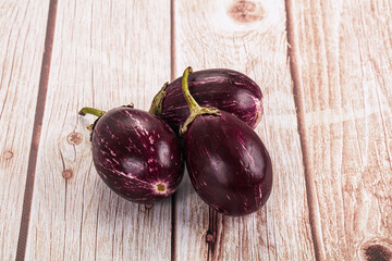 Small round asian eggplant for cooking