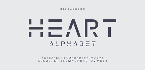 Abstract modern minimal alphabet fonts. Typography urban style for fun, sport, technology, fashion, digital, future creative logo font. vector illustration.