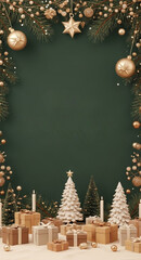 christmas tree and decorations