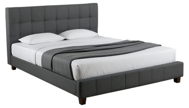 Wireless headphones or earphones, kitchen knife, modern bed, human ink fingerprint, modern chair, isolated on transparent background, ultra-detailed 8K product and lifestyle stock photography, crisp s