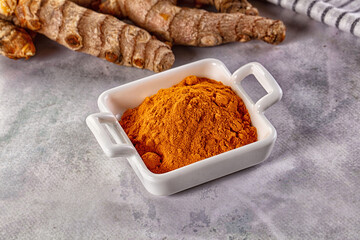 Indian tumeric cumin dry powder