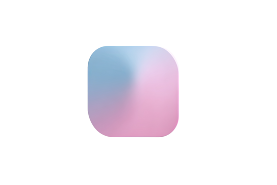 Square, gradient, pastel, button, design