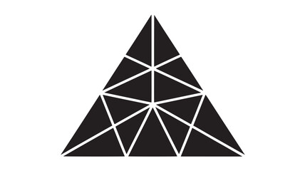 Abstract geometric triangle design modern vector illustration isolated on white background