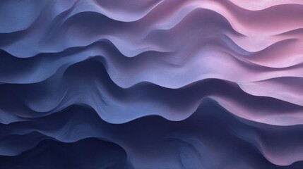 Obraz premium Abstract digital art piece that appears to be made up of wavy lines in different shades of blue and pink. the lines are arranged in a wave-like pattern, creating a sense of movement and depth.