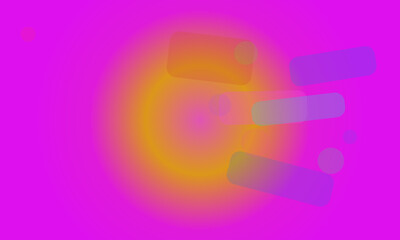 Abstract background with vibrant pink purple and yellow gradient and geometric shapes