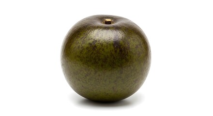 Single Ripe Avocado Fruit Isolated on White Background.