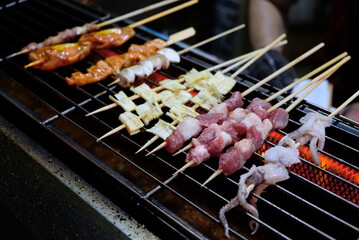 meat on the grill