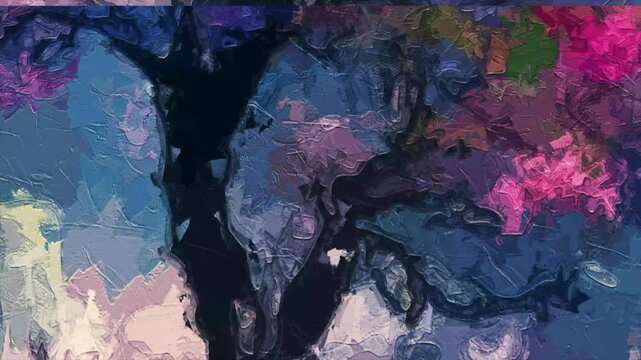Various oil paintings, flowers, birds, chrysanthemums, mountain scenery, bamboo, fish, roses, peonies, waterfalls