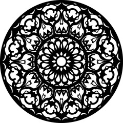 Geometric Symmetrical Mandala Design