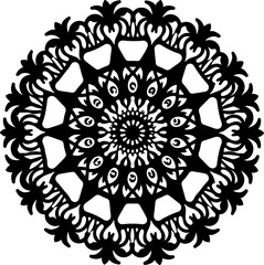 Geometric Symmetrical Mandala Design