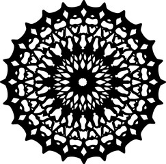 Geometric Symmetrical Mandala Design