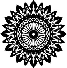 Geometric Symmetrical Mandala Design