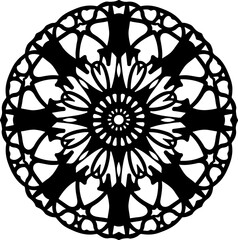 Geometric Symmetrical Mandala Design