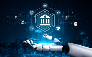 Artificial intelligence enhances financial services and digital banking infrastructure for secure...