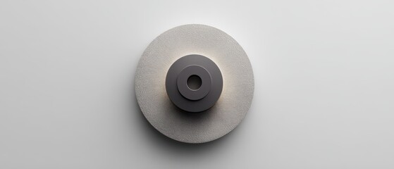 Modern Wall Light with Minimalist Design and Soft Glow Illuminating Neutral Background
