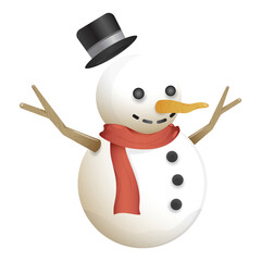 snowman with a broom