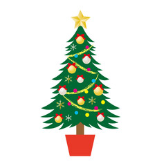 シンプルなクリスマスツリー