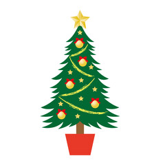シンプルなクリスマスツリー