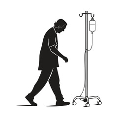 Obraz premium patient walking