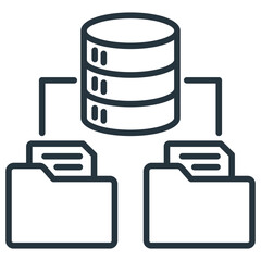Data Modelling Outline Icon © sugimanpenghulu