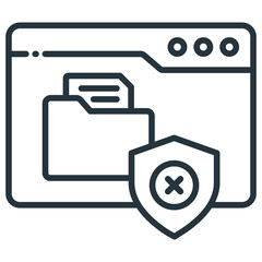 Access Denied Outline Icon