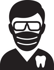 Child patient silhouette sitting in dental chair, symbolizing pediatric dentistry care.