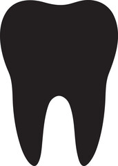 Chipped tooth silhouette with central crack line, symbolizing dental damage and repair care.