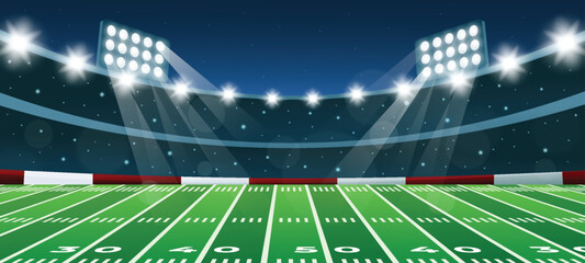Superbowl Stadium in Night Background © Rimel