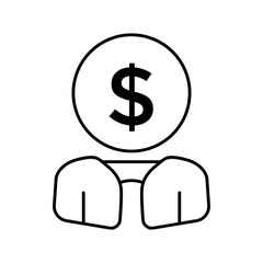 Profile Degree Collage Business icon pack symbols Money Logo