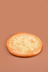 Khachapuri Close-Up on Solid Background