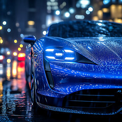 modern car headlight