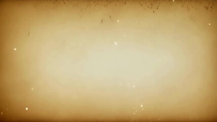 Old vintage sepia film texture with floating dust particles and scratches. Retro parchment paper background loop with light leaks. - Powered by Adobe